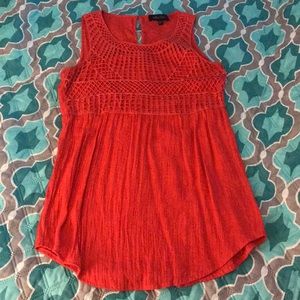 Melissa Paige Deep Coral Pink Top